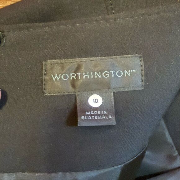 Worthington Women’s Size 10 Black Pencil Skirt Mini Skirt Lined - Picture 4 of 6